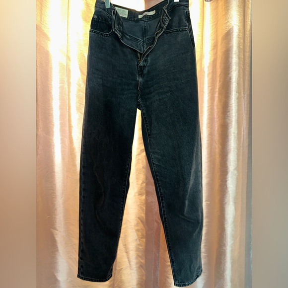 HIGH LOOSE TAPER FIT WOMEN'S JEANS-24-
Black/Dark grey - Picture 6 of 8